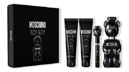Estuche Moschino Toy Boy Hombre 4PZS 100ml EDP + 10ml + After Shave + Gel De Baño + After Shave